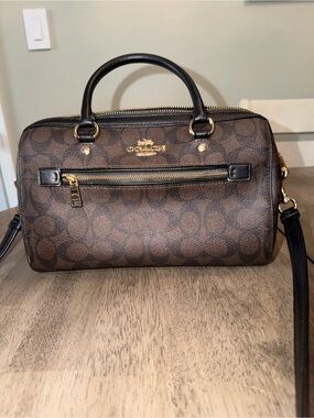 Coach Signature Rowan Satchel in Signature Canvas